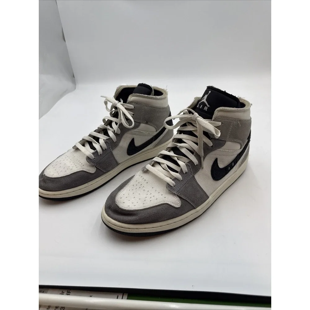 SHOES SNEAKERS Nike MENS 14  Air Jordan 1‎ Mid SE Smoke Grey White FQ7720-002